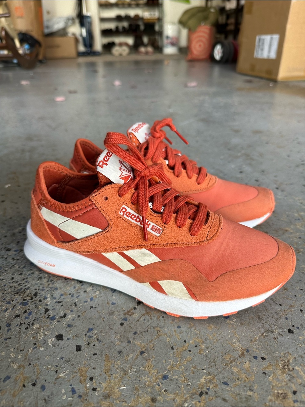 Reebok Women’s Orange Classic Running Sneakers